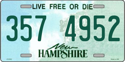 NH license plate 3574952