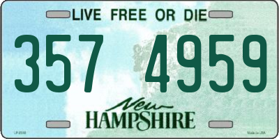 NH license plate 3574959