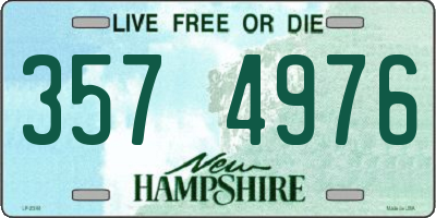 NH license plate 3574976