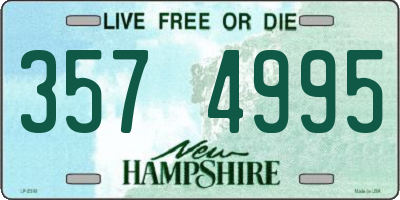 NH license plate 3574995