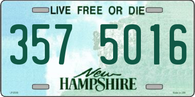 NH license plate 3575016