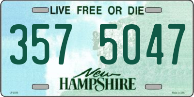 NH license plate 3575047