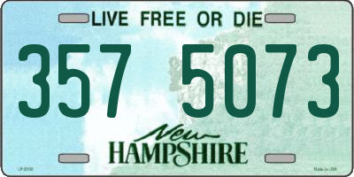 NH license plate 3575073