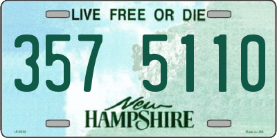 NH license plate 3575110