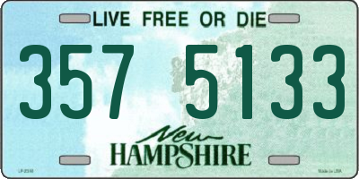NH license plate 3575133