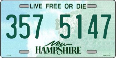 NH license plate 3575147