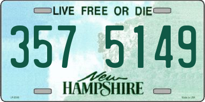 NH license plate 3575149
