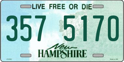NH license plate 3575170