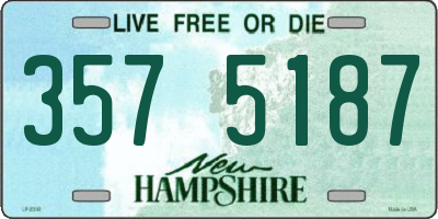 NH license plate 3575187
