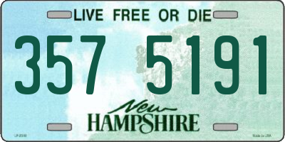 NH license plate 3575191