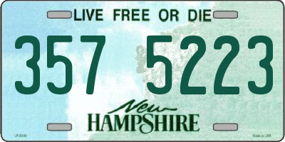 NH license plate 3575223