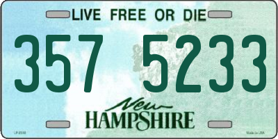 NH license plate 3575233