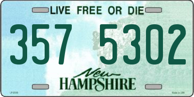 NH license plate 3575302