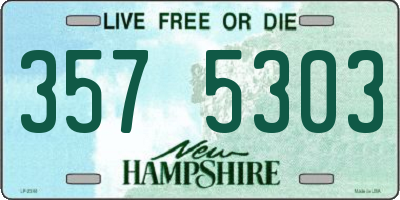 NH license plate 3575303