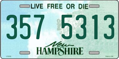 NH license plate 3575313