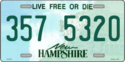NH license plate 3575320