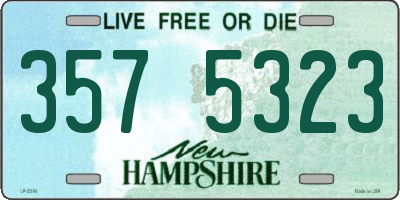 NH license plate 3575323