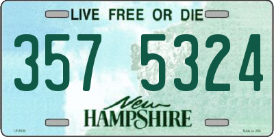 NH license plate 3575324