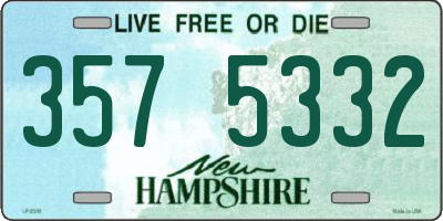 NH license plate 3575332