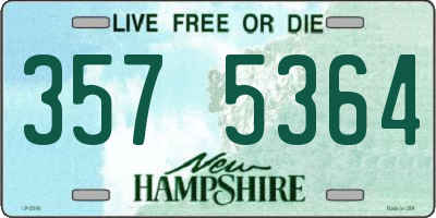NH license plate 3575364
