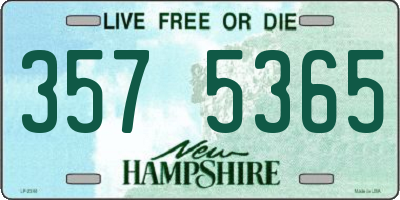 NH license plate 3575365