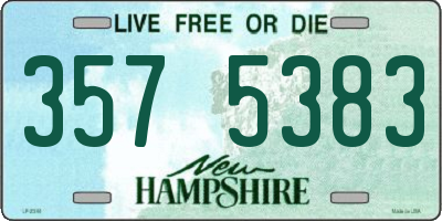 NH license plate 3575383