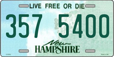 NH license plate 3575400