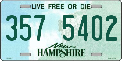 NH license plate 3575402