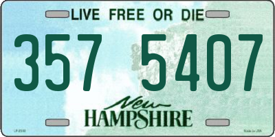 NH license plate 3575407