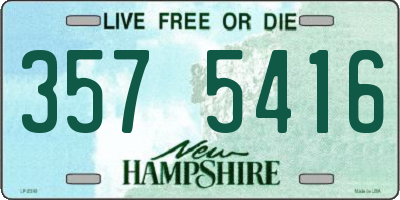 NH license plate 3575416