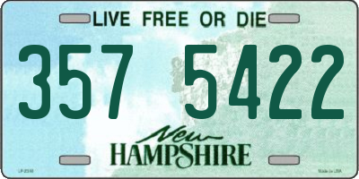 NH license plate 3575422