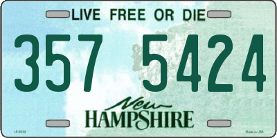 NH license plate 3575424