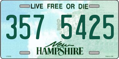 NH license plate 3575425