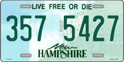 NH license plate 3575427