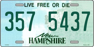 NH license plate 3575437