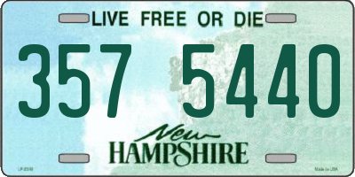 NH license plate 3575440