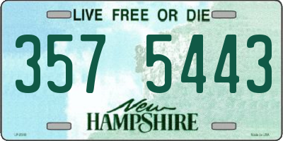 NH license plate 3575443