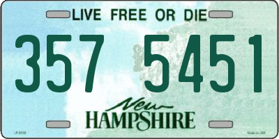 NH license plate 3575451