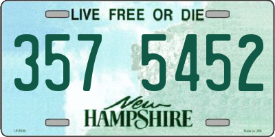NH license plate 3575452