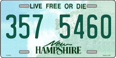 NH license plate 3575460