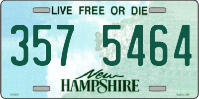 NH license plate 3575464