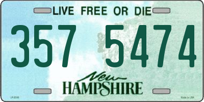 NH license plate 3575474