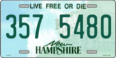 NH license plate 3575480
