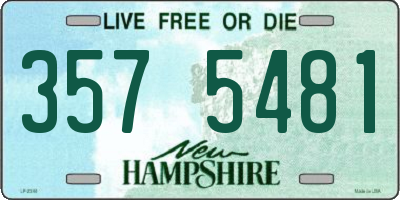 NH license plate 3575481