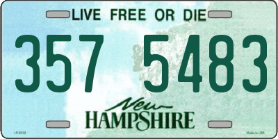 NH license plate 3575483