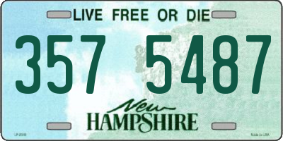 NH license plate 3575487