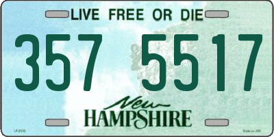 NH license plate 3575517