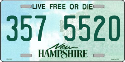 NH license plate 3575520