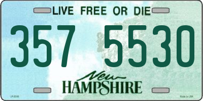 NH license plate 3575530