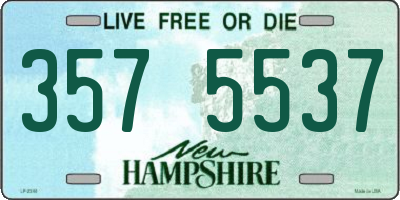 NH license plate 3575537